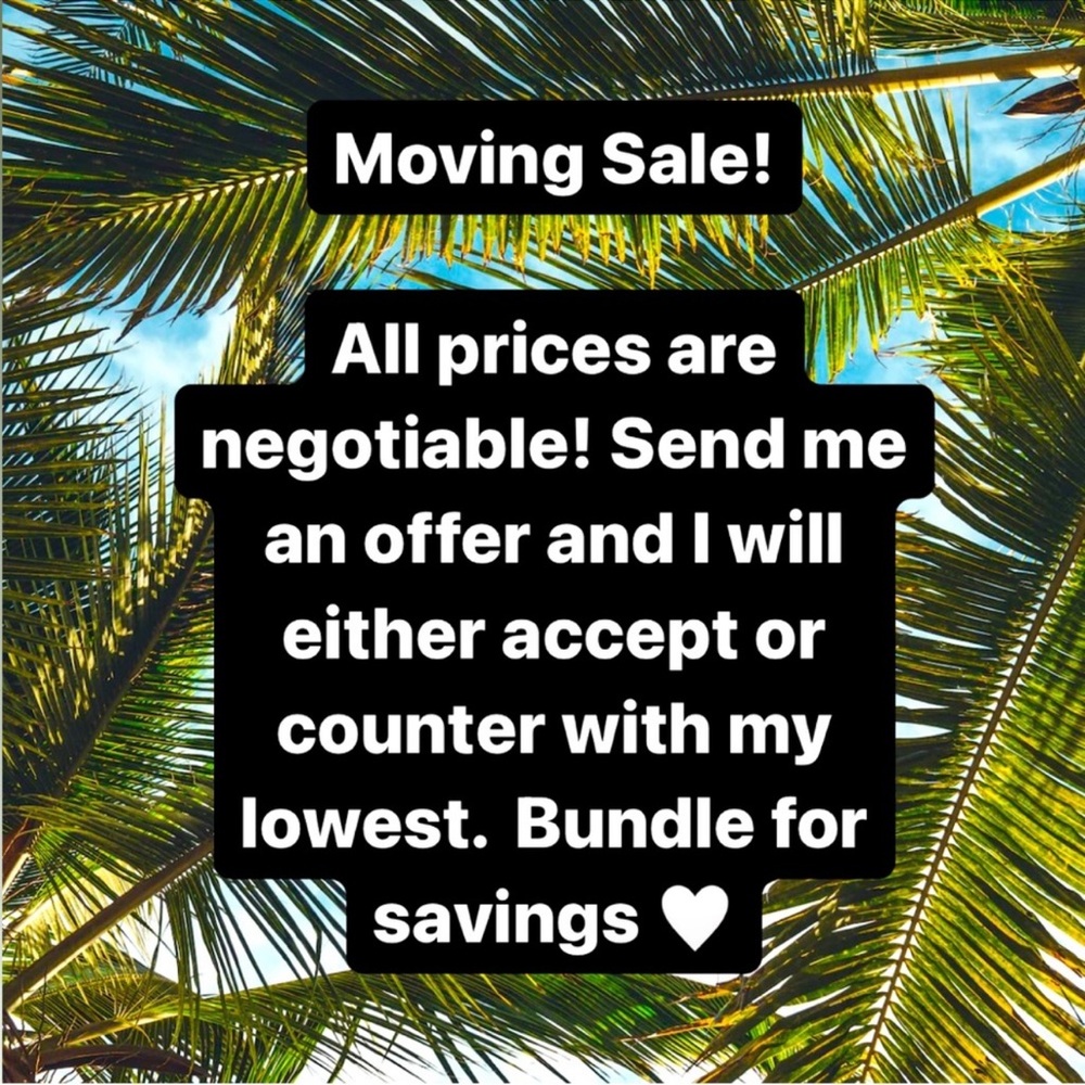 Moving Sale – Everything Must Go!